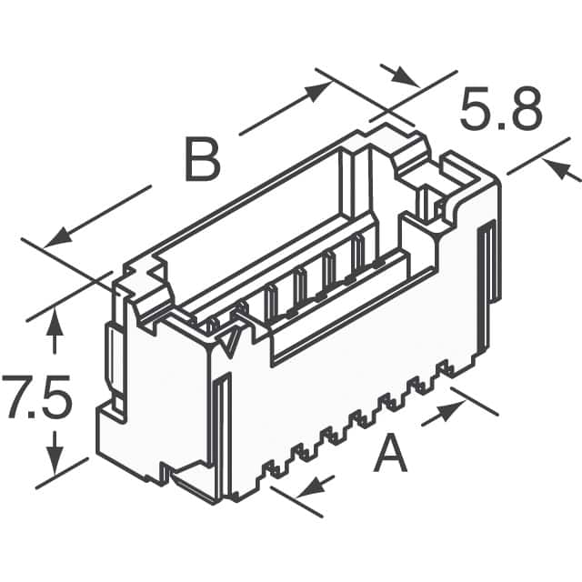 BM06B-ZESS-TBT(LF)(SN) JST Sales America Inc.  Embases à broches mâles
